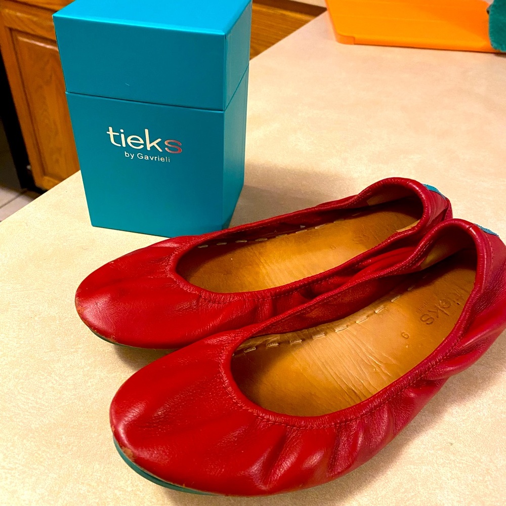 Tieks Cardinal Red Ballet Flats